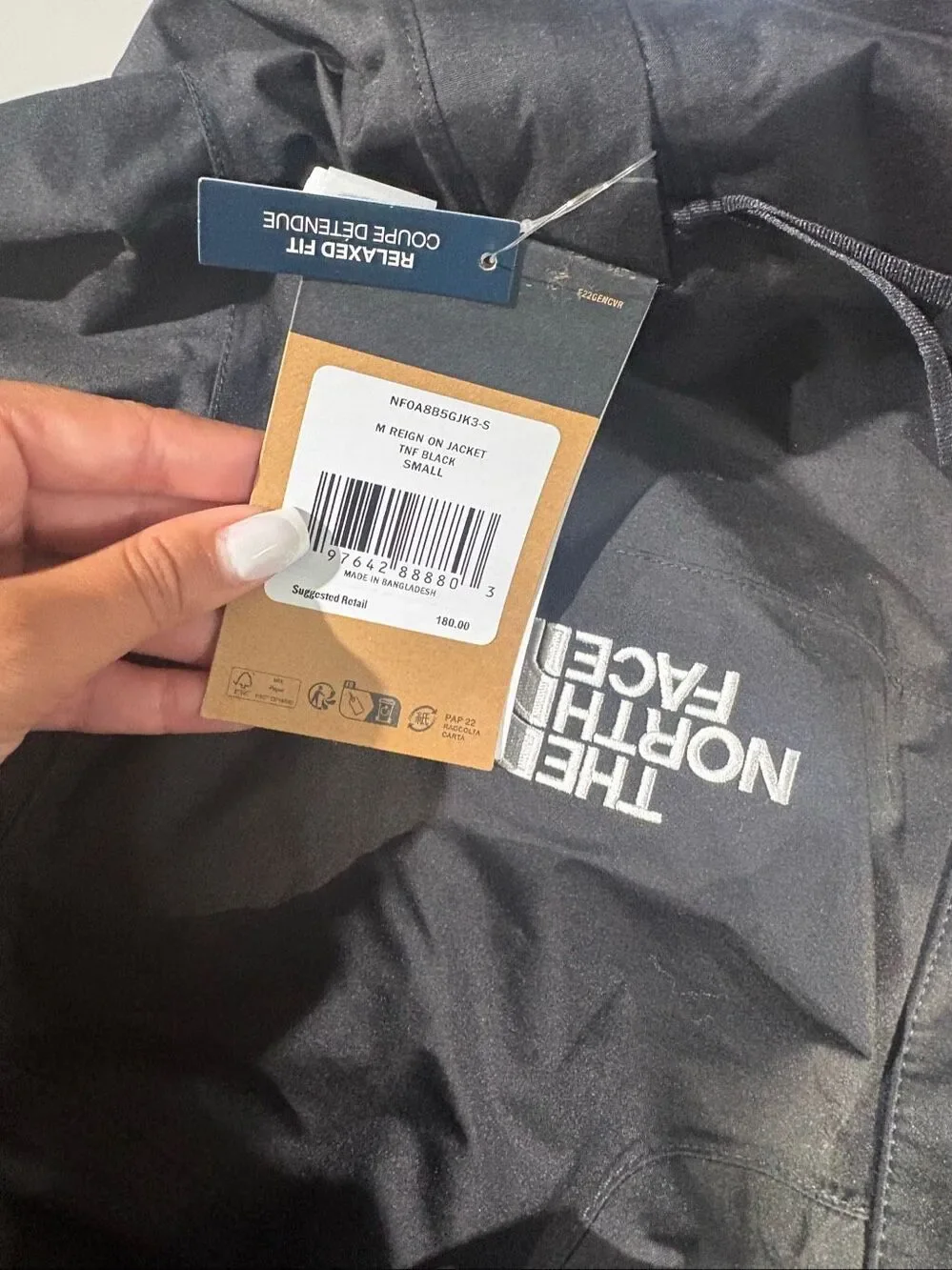 The North Face Big Face Reign On Outdoor Utility Lifestyle Jacket Black Small